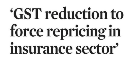 GST reduction to force repricing in insurance Sector